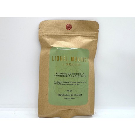 Tablette  fourrée à la pistache 70 grs